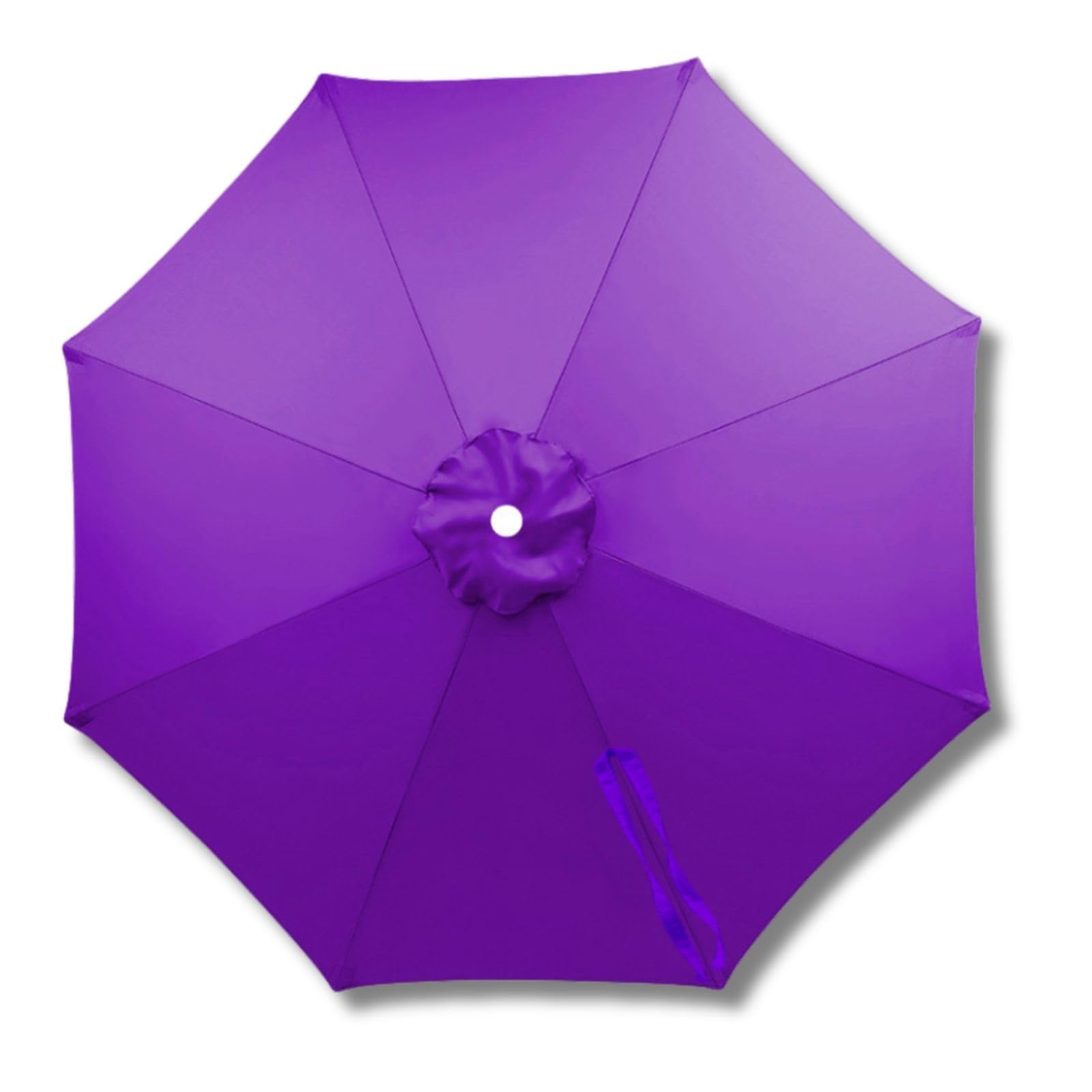 Patio Umbrella Replacement Canopy 7ft/8.2ft/10ft/11.5ft/13ft Outdoor Umbrella Replacement Top Cover for 8 Ribs UV Protective Parasol Fabric Cover for Market Table Backyard(Purple,2.3m/7.5ft)