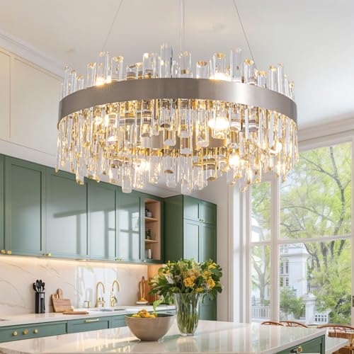 Siljoy 2-Tier Crystal Chandelier