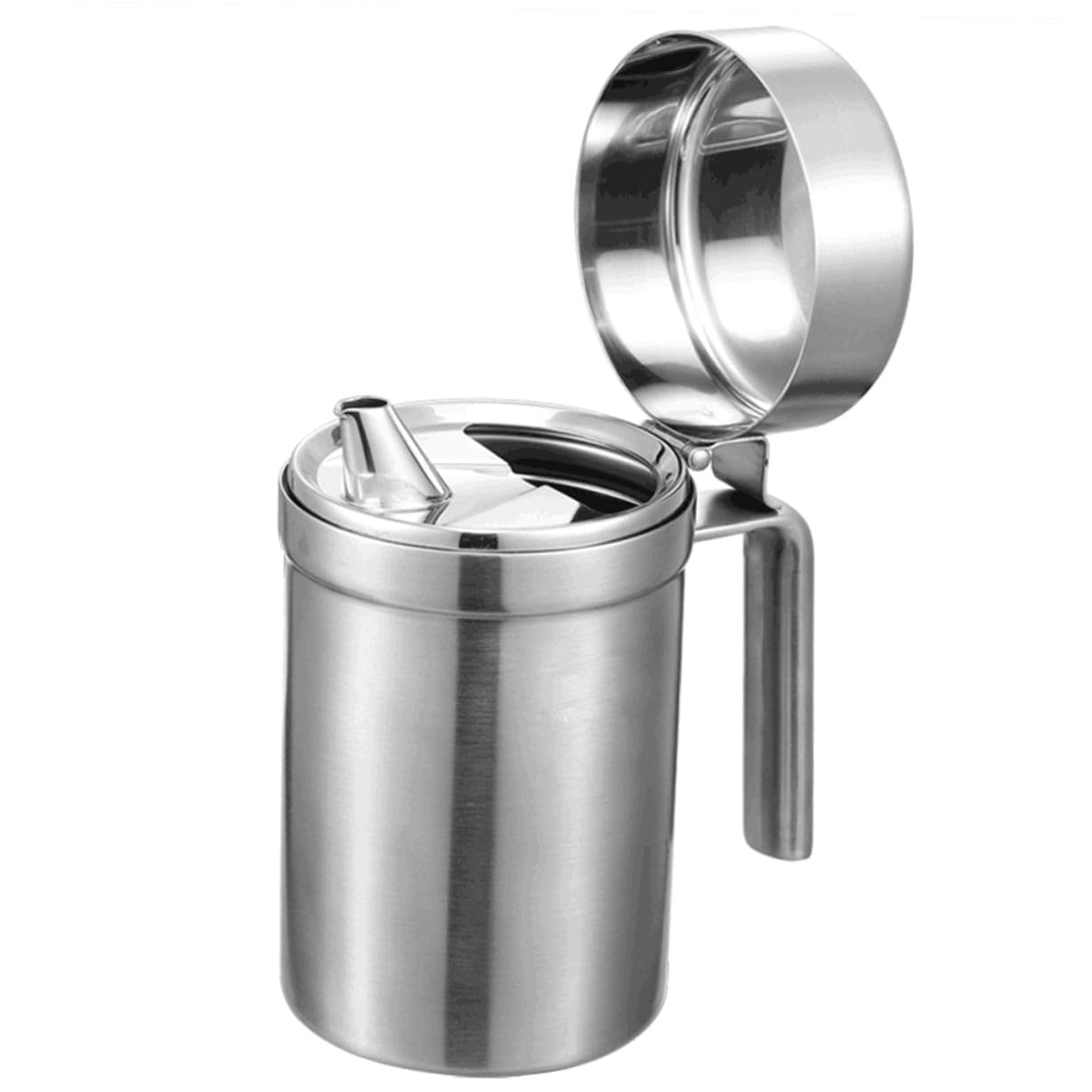 NOLITOY Botella Dispensadora de Aceite de Cocina Vinagrera Práctica de Acero Inoxidable Aceitera Multifunción para Cocinar Restaurantes y Barbacoas