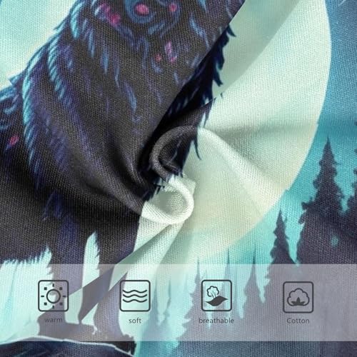 Girls Underwear Toddlers 2t Cotton Little Girl Panties Personalized Briefs Underpants Black Wolf3