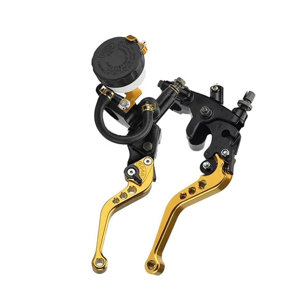 Yuegtik Motorcycle Universal 7/8" 22mm Brake Clutch Lever Hydraulic Master Cylinder for 250cc-500cc for Motorcyle Clutch Lever(Type 7)