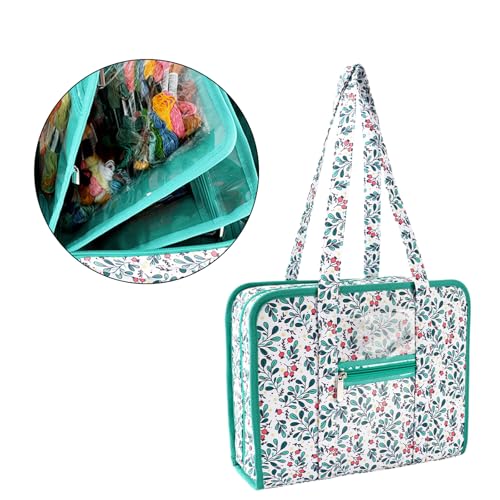 Sac de fil à broder robuste et imperméable avec poches pour maison et voyage