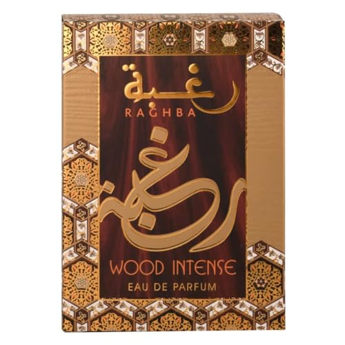 Ard al Zaafaran Raghba Wood Intense Eau de Parfum Spray, 100 ml, in Schöner Runder Formflasche