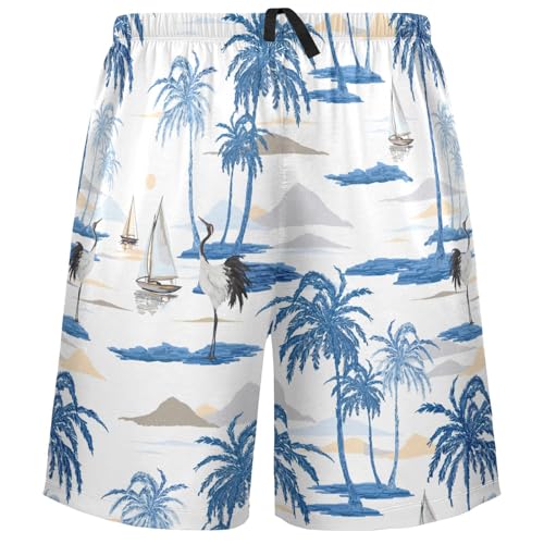 visesunny Mens Pajama Shorts Casual Shorts Men Sleep Pants Breathable Lounge Pj Bottoms Grey Sweat Shorts with Pocket S-XXL