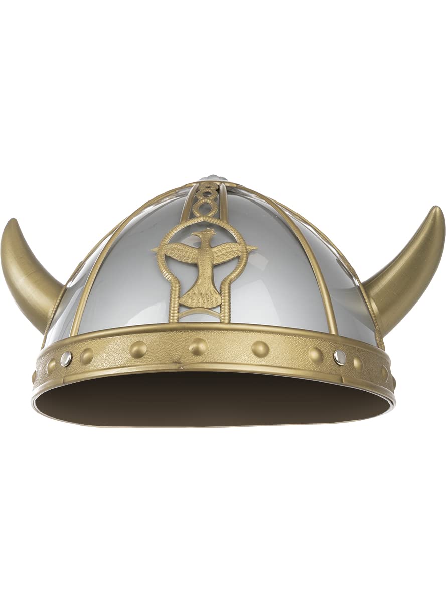 Casco vikingo - Oro antiguo - Accesorio de cosplay de disfraces - Adulto adolescente Casco vikingo - Oro antiguo - Accesorio de cosplay de disfraces - Adulto adolescente