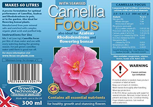 Growth Technology Engrais concentré Liquide équilibré Camellia Focus 300 ML – vue 2