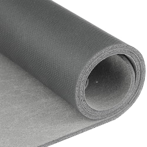 Uxcell Modern Anti Slip Kitchen Mat Set of 1 Non Skid Cushioned Kitchen Mats for Floor Waterproof Comfort Kitchen Mat Grey 45 x 70 cm - Image 4