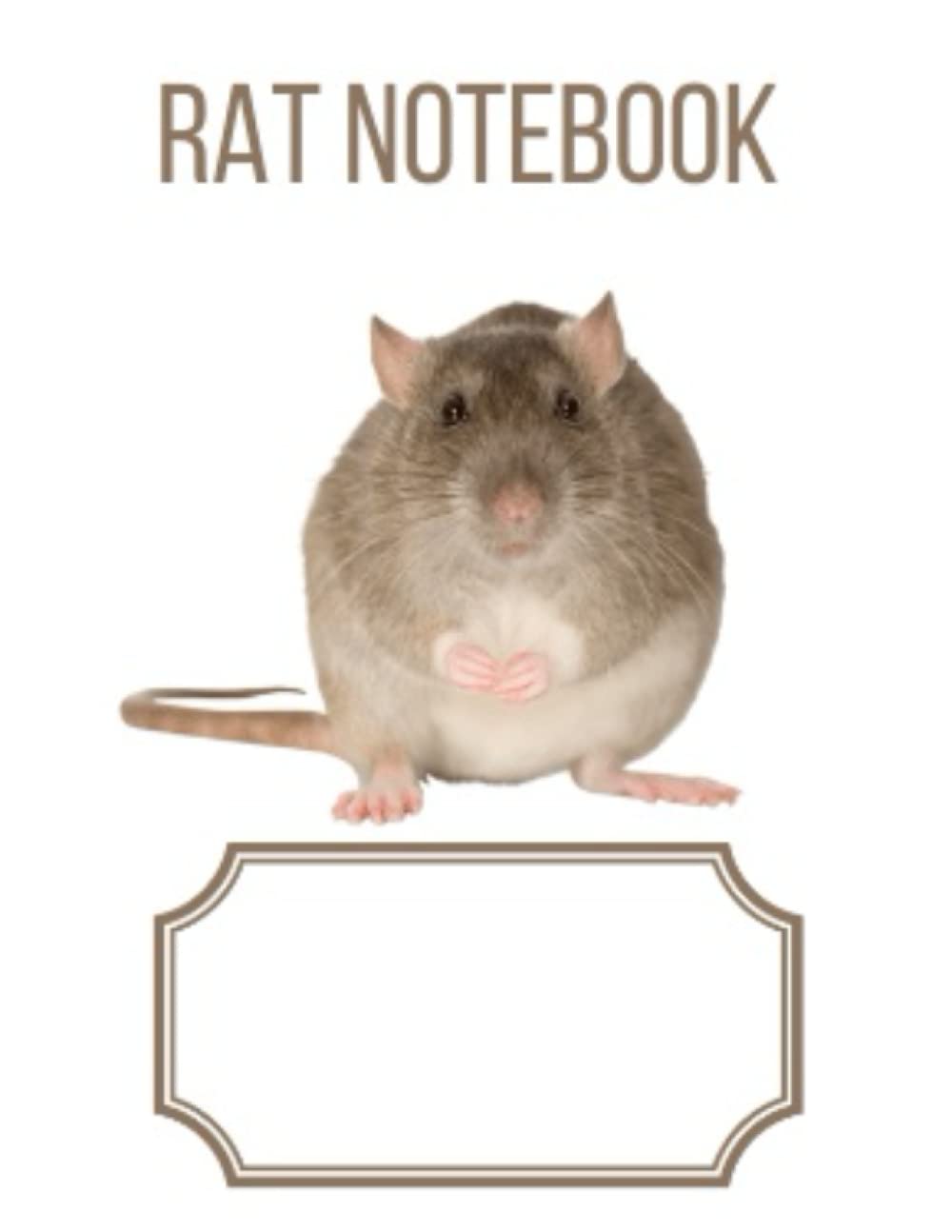 Rat Notebook: 11 x 8.5 inches (27.94 x 21.59 cm), 200 pages (100 sheets), college lined, soft touch matte cover