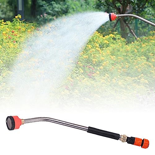 Metall Gießstab, Garden Giesstab, Edelstahl Professionelle Bewässerungsstab Gartenspritze Wasserbrause Handbrause Garten Sprayer Pflanzenbewässerung System (1Zoll, Zufällige Farbe)