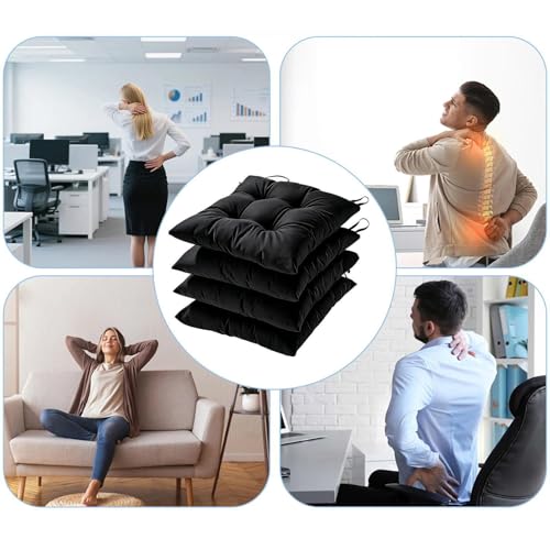 Cojines acolchados de asiento para sillas de patio balcón y césped 5