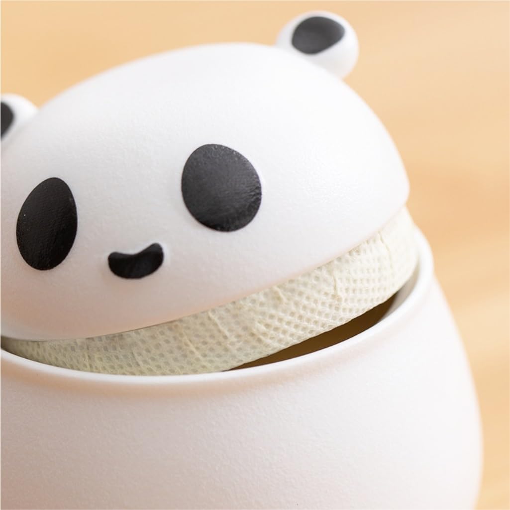 HLTYGWX Teedose, kreativer Panda, Vorratsdose für Massentee, Keramik, versiegeltes Glas, Küche, Snackdose, Bonbondose, Haushalt, grünes und schwarzes Teeglas, Teedose