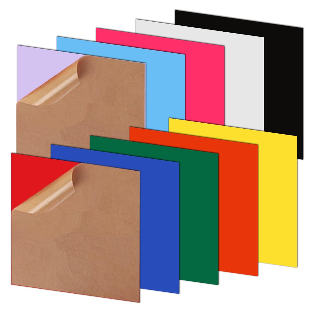 10 placas acrílicas, 30,5 x 30,5 cm, placas de fundición, placas de corte láser de colores, placa acrílica fundida translúcida, placas de plástico para vidrio, bricolaje, pintura (10)