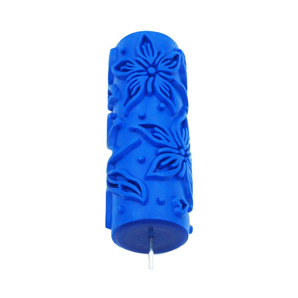Easnea Embossing Flower Patterned Paint Roller Sleeve - Decorative Texture Roller for Wall Painting Machine - #8