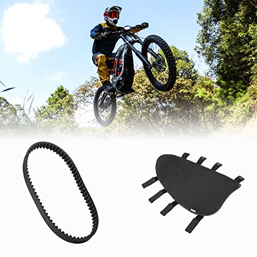 Kemimoto Dirt Bike Drive Belt With Motorcycle Seat Cushion Compatible With Surron #TOP12