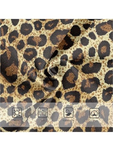 ZZKKO Leopard Animal Skin Texture Girls Underwear Toddler Panties for Girls Comfort Brief Size 2T3