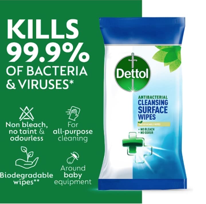 Image of Dettol Cleaning Surface Wipes 110 Wipes