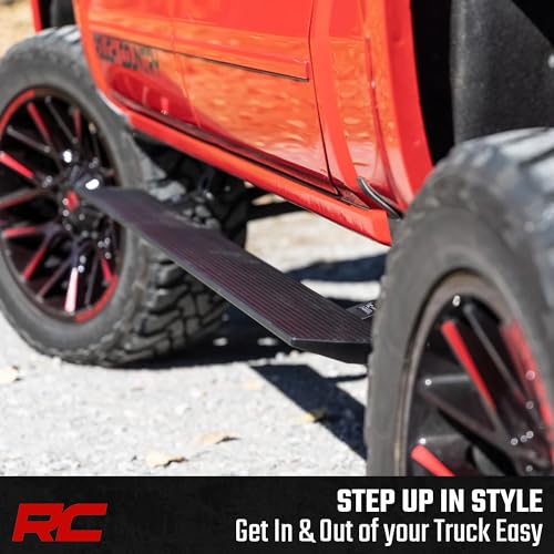Estribos eléctricos retractiles Rough Country para Chevy Silverado y GMC Sierra 1500-3500HD miniatura 2
