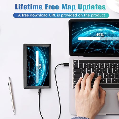 9 Inch Sat Nav, Touch Screen GPS Navigator for Car Truck RV HGV with UK Europe Maps, Lifetime Free Updates, Satnav Support Postcode Search and Voice Guidance - Image 3