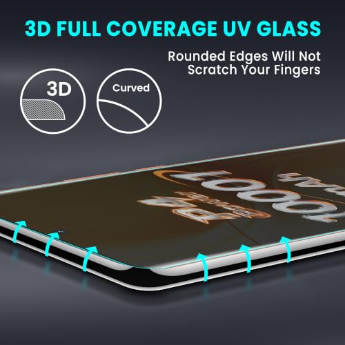 Image of ArmourPro 2 Pack Matte UV Tempered Glass for Realme P4 Power, 16 Pro Plus, Realme 15 and Realme 15 Pro 5G, Premium Curved Screen Protector with Anti-Glare Finish, Edge-to-Edge Coverage, Fingerprint Friendly and Case Friendly
