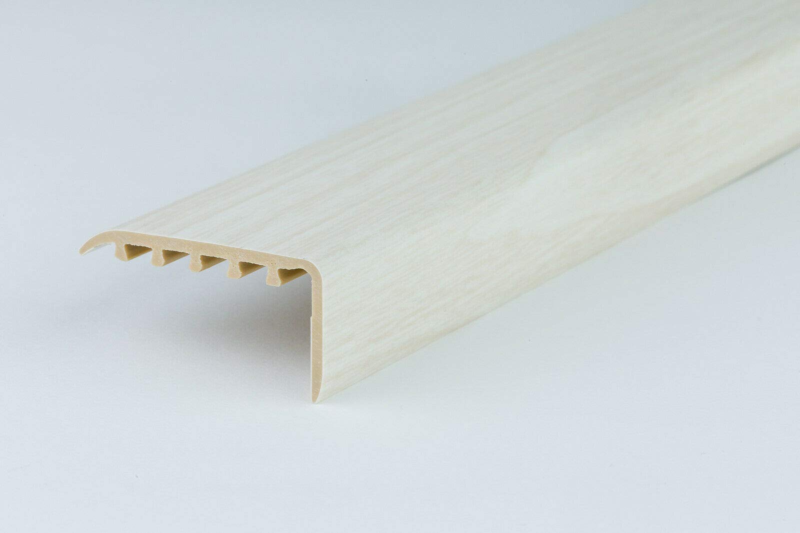 Buy UPVC Stair Nosing 45x22 for Wooden Laminate Stairs Edge Protection