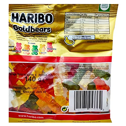 Image of HARIBO Goldbears Share Size, 4.94 Oz 140 G - Blue-Raspberry
