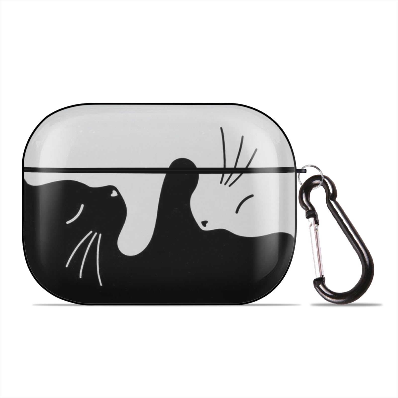 AirPods pro  しろねこ Amazon | AirPods Proケース 白 黒 猫柄 ネコ AirPods Proカバー
