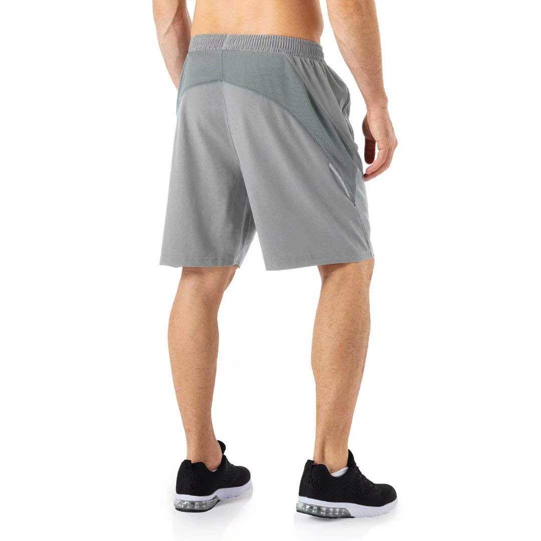 HMIYA Pantaloncini Running Uomo Leggero Sportivi Shorts Asciugatura Veloce Palestra Corsa Calzoncini con Tasca con Cerniera
