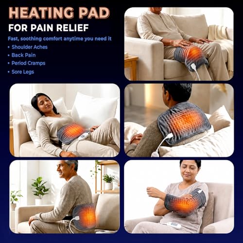 Image of Dr. Odin Heating Belt for Back and Joint Pain - Electric Heat pad with 3 Adjustable Heat Settings & Temperature Controller - Pain Relief for Muscle, Neck, Shoulder, Knee, Leg (Grey)