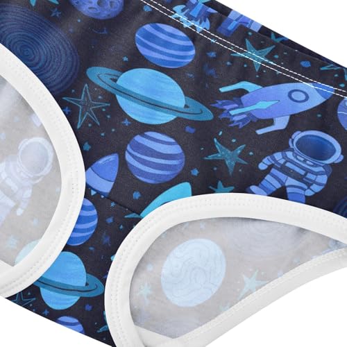 Girls' Underwear Space Astronaut Blue Toddle Brief Panties 23038884