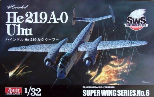 SWS 1/32 He219A-0 ウーフー プラモデル　造形村　同時梱包OK★N 造形村（ボークス）◇SWS No.06 1⁄32 「ハインケル He 219 A-0