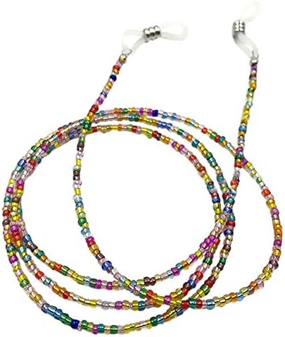 PINKSEEEyeglass Chain Beaded Reading Glasses Lanyard Retainer Strap Sunglasses Holder