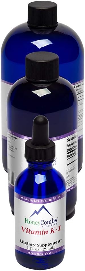 Amazon Com Vitamin K1 Liquid Alcohol Free Oral Vitamin K1 Drops Liquid Vitamin K For Skin Bones Blood Health Vegan Non Gmo Vitamin Liquid Extract For Internal External Use 8