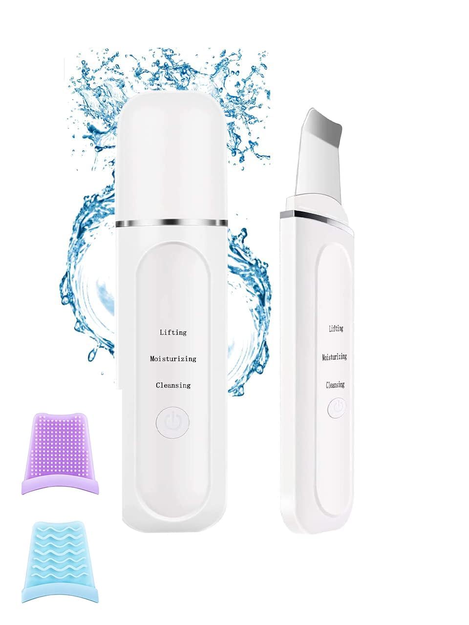Dr. Pen Ultrasonic Skin Scrubber - Blackhead Remover & Pore Cleaner, Wet Skin Facial Scrubber Spatula, Deep Cleansing