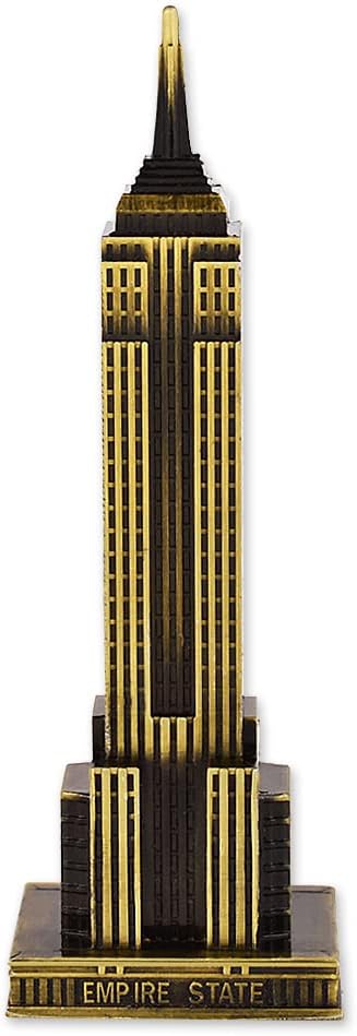 Empire State Building Statue 18 Centimeters New York City Souvenirs Gifts for Friends Zinc Alloy Empire State Building Figurine for Home Decor