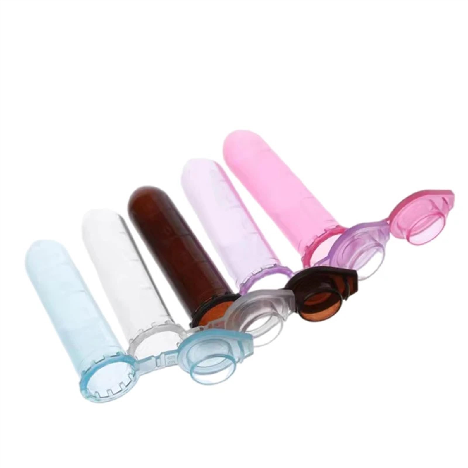 Micro Tube à centrifuger 0.5ml 1.5ml 2ml, bouchon à pression, Tube à essai en plastique de couleur, Tubes à centrifuger de laboratoire avec échelle de couleur aléatoire(2ml 500pcs)