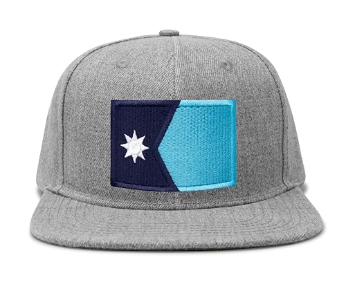 Image of International Tie State Hat for Men and Women, Adjustable Snapback Trucker Baseball Cap with Embroidered Patch