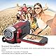 Yunir Videokamera-Camcorder, Digitalkamera-Recorder, Full HD 4K, 30 FPS, 48 MP, 2,7 Zoll, 16-facher Digitalzoom, Vlogging-Kamera-Recorder, mit USB-Kabel (Rot)