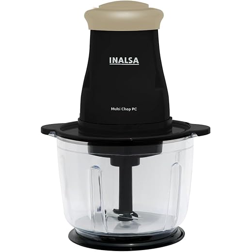 INALSA Electric Chopper for Kitchen & Meat Grinder|1.5 L Capacity|Unbreakable Bowl|400 W Motor|Stainless Steel Double Layer Chopping Blade & Whisking Blade|Chop, Mince&Whisk|2 Yr Warranty-MultiChopPc