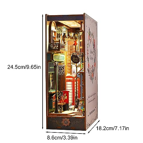 DIY Book Nook Kit, Modello Fermalibri con Luce