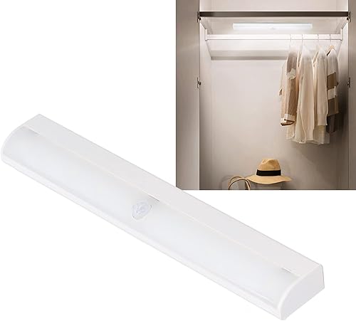 Miniatura 2 de Pissente Luz LED de armario, sensor de movimiento, luz LED para armario, lámpara de noche blanca, sensor de movimiento, luces de gabinete para