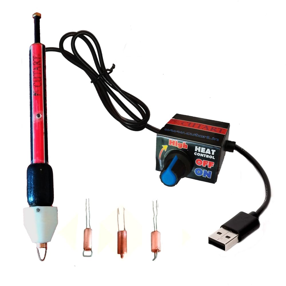 Image of USB Pyrography and Wood Burning Pen tool set with temperature control