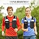 PORTHOLIC Laufweste für Frauen Männer mit 17oz Wasserflasche |Verstellbare Trinkweste |Reflektierend |Leichtgewicht |6 Taschen |Atmungsaktivfür Laufzubehör zum Wandern Laufen