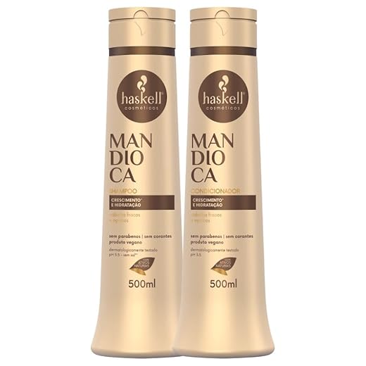 Shampoo e Condicionador Mandioca Haskell 500ml