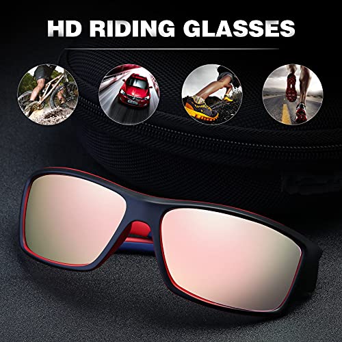 Image of Polarized Sports Sunglasses TR90 Unbreakable Frame for Men Women Running Cycling Fishing Golf Baseball