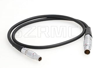 SZRMCC 1B 6 Pin Male to 0B 2 Pin Male Power Cable for DJI Ronin 2 Gimbal Stabilizer 6 pin to SmallHD 503 703 Monitor Teradek Bolt 300 500 600