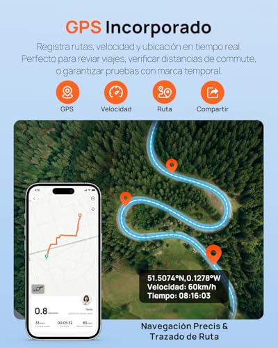 70mai Cámara de salpicadero 2.5K A410, cámara de salpicadero delantera y trasera 8