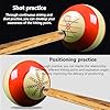 Accessoires de Pratique de Billard Entraînement à la Pratique Portable Artefact Utilitaire avec et Un Sac de Balle et Points de Marqueur de Table de Billard pour Billard Américain Huit Boules