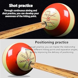 Accessoires de Pratique de Billard Entraînement à la Pratique Portable Artefact Utilitaire avec et Un Sac de Balle et Points de Marqueur de Table de Billard pour Billard Américain Huit Boules