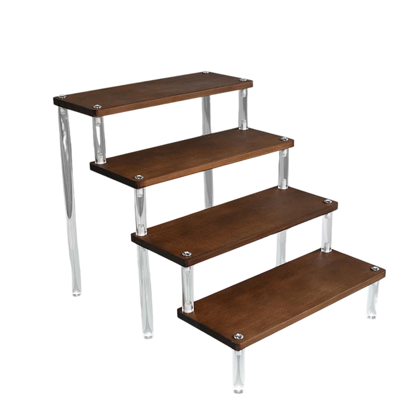 Zxfdsfdbnm Sturdy Tiered Display Shelf for Showcasing Collectible Toy Desserts and Craft Items Handcrafted Collectibles Holder Dessert Display Rack