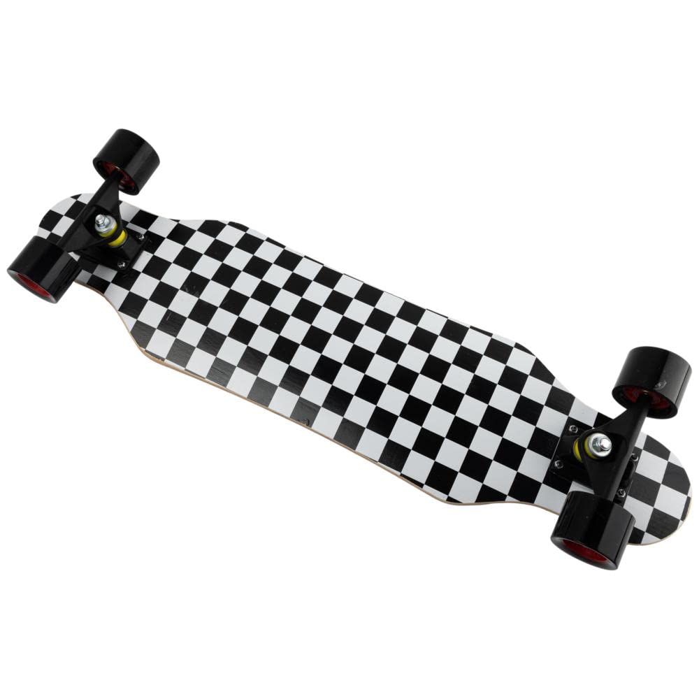 Chess Longboard/Cruiser 31 Pulgadas = 80 centímetros para Carving y Cruising por Ciudad ABEC-7 rápido y Ligero Longboard Principiantes y niños
